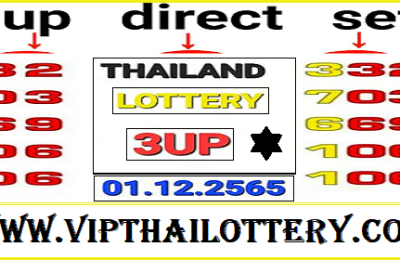 Thai Lottery 3up direct set single digit formula 01-12-2022