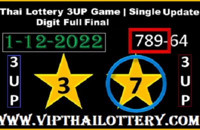 Thai Lottery Single Digit Game Full Final Paper 1-12-2022