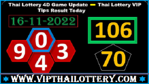 Thai Lottery Today Result 4D Game Update VIP Tips 16.11.2022