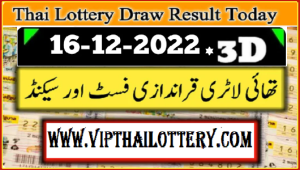 Official Thailand Lottery Today GLO Result 16-12-2022