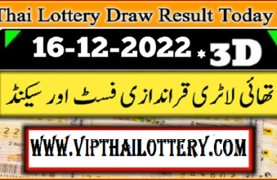Official Thailand Lottery Today GLO Result 16-12-2022