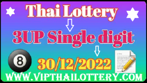 Thai Lottery 3up single digit chart route calculation 30/12/2022