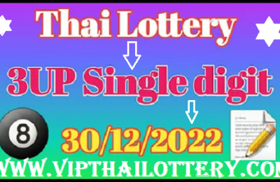 Thai Lottery 3up single digit chart route calculation 30/12/2022