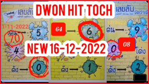 Thai Lotto Down Digit Today Results 100% Sure Number 16/12/2022