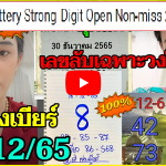 Thailand Lottery Strong Digit Open Non-Miss Work 30/12/2022