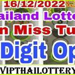 Thailand Lottery Strong pair down game non miss 16/12/2022