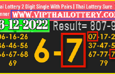 Thailand Lottery Sure Winner Game Digit Pair Update 16/12/2022