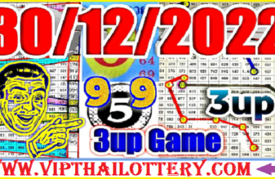 Thailand lottery game 3up chart root calculation 30-12-2022