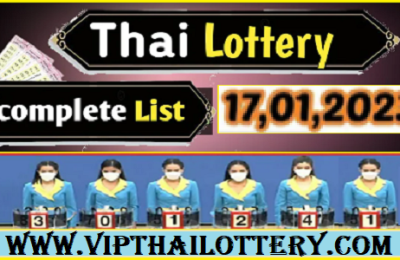 GLO Official Thailand Lottery Result Complete Chart 17-01-2023