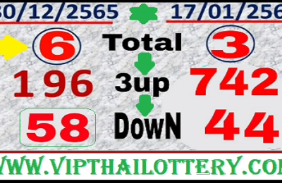Thai Lottery Down 3d Vip Tips Today Results 17.01.2023