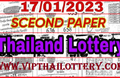 Thailand Lottery 2nd Paper Bangkok Weekly Vip Tips 17.01.2023