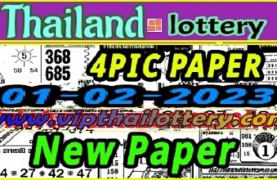 Thailand Lottery Bangkok 4pic First Paper 01-02-2023