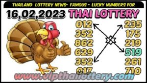 Thai Lottery Famous Lucky Numbers Final Series Digit 16.02.2023