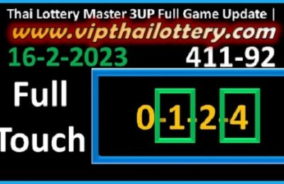 Thai Lottery Master 3up Full Game Today Update 16.02.2023