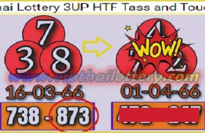 Thai Lottery 3UP HTF Tass and Touch Today Result 01-04-2023
