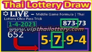 Thai Lottery Ohio Pass Trick Middle Game Formula 01.04.2023