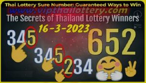 Thai Lottery Sure Number Secrets Guaranteed winners 16.03.2023