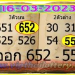 Thai Lotto 3D Cut Digit Open 100% Sure Number 16.03.2023