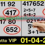 Thai Lotto VIP Single Open Link Routine Guess Paper 01.04.2023