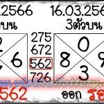 Thai lottery 3Up Single Digit Formula 100% Sure Game 16.03.2023