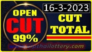 Thailand Lottery 99% Cut Total Open Formula Touch 16.03.2023