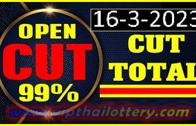Thailand Lottery 99% Cut Total Open Formula Touch 16.03.2023