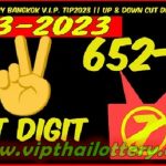 Thailand Lottery Bangkok Vip Cut Digit Tip Down Paper