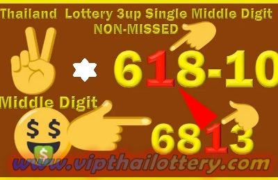 Thailand Lottery Single Middle Digit Non-Missed 16.03.2023