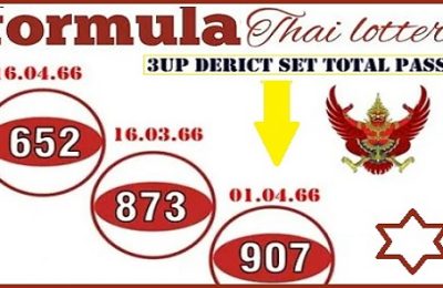 Thai Lottery 3up Direct Set Total Pass Formula 16.04.2566
