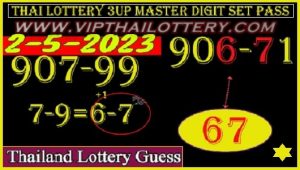 Thai Lottery 3up Master Guess Digit Set Pass Pangorda Routine