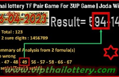 Thai Lottery Joda Win TF Pair Game 2 Formula Analysis