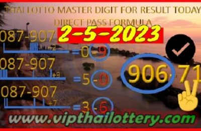 Thai Lotto Master Digit Direct Pass Formula Today Result 02.05.2023