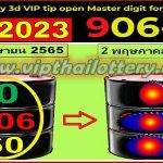 Thai lottery 3d VIP Tip Open Master Digit Formula