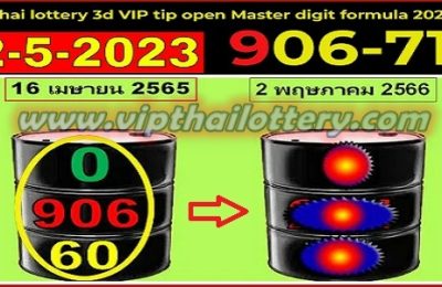 Thai lottery 3d VIP Tip Open Master Digit Formula