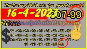 Thai lottery 99% Cut Digit Win Tips Jeddah Special 16-4-2023