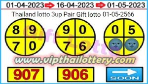 Thailand Lottery 3up Direct Set Gift Lotto Result 01 May 2566