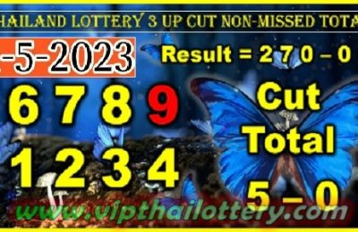 Thailand Lottery Down Non-Missed Cut Total Sure Number