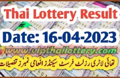 Thailand Lottery Draw Complete Result Sheet 16 April 2023