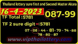 Thailand Lottery Sure First and Second Master Akara 16.04.2023