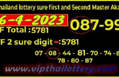 Thailand Lottery Sure First and Second Master Akara 16.04.2023