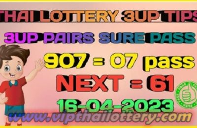 Thailand Lotto VIP Pairs Sure Pass Number 01 August 2023