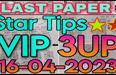 Thailand Lottery Today Draw Final Paper Vip Star Tip 16 April 2023