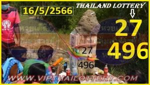 Thai Lottery 3-D King VIP Final Akrra Gutka 16.05.2023