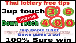 Thai Lottery Down Touch Game 100% Sure Win Set