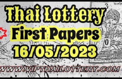 Thai Lottery First Papers Official Bangkok Magazine Tip 16.05.2023