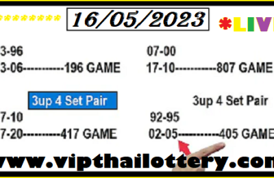Thai Lottery Sure Tips Game 4d Set Pair Touch 16th May 2023