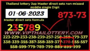 Thailand Lottery Master Direct Sets Non-Missed Single Digit