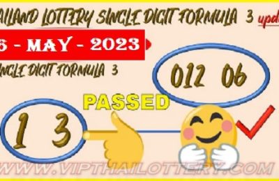 Thailand Lottery Single Digit Formula Update Passed 16 May 2023