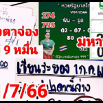 Thai Lottery Down Final Cut Total 100% Confirm Pairs 1.7.2023