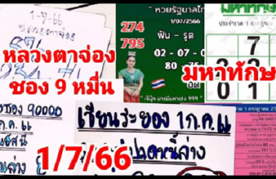 Thai Lottery Down Final Cut Total 100% Confirm Pairs 1.7.2023
